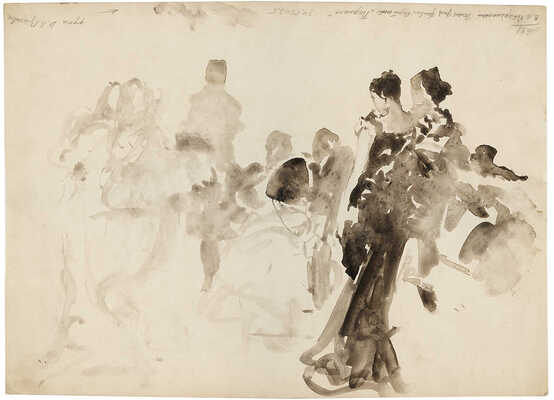 Котарбинский Вильгельм Александрович. Эскиз постановки живой картины «Парнасс» 